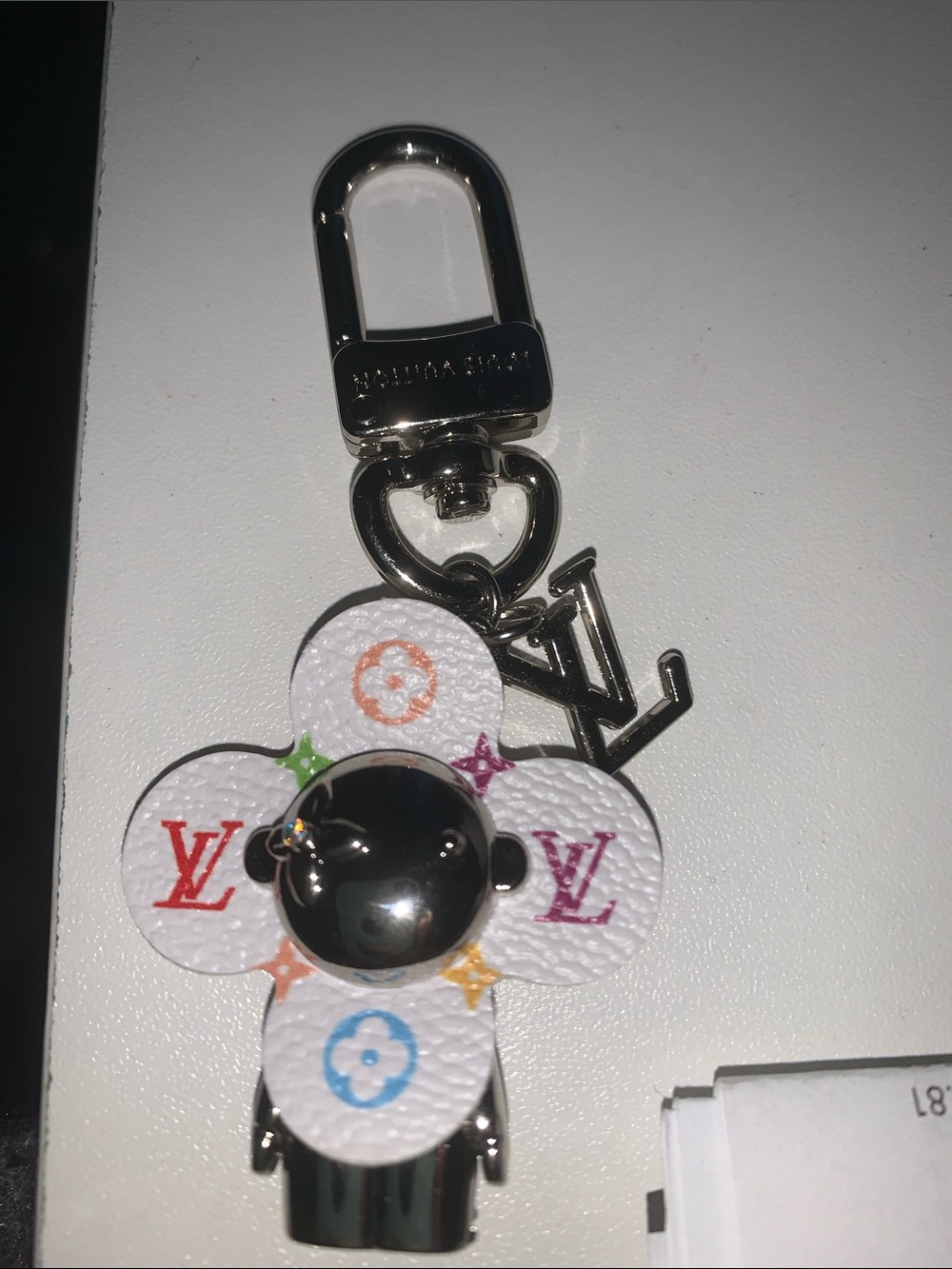 upcycled Vivienne bag/purse charm keychain